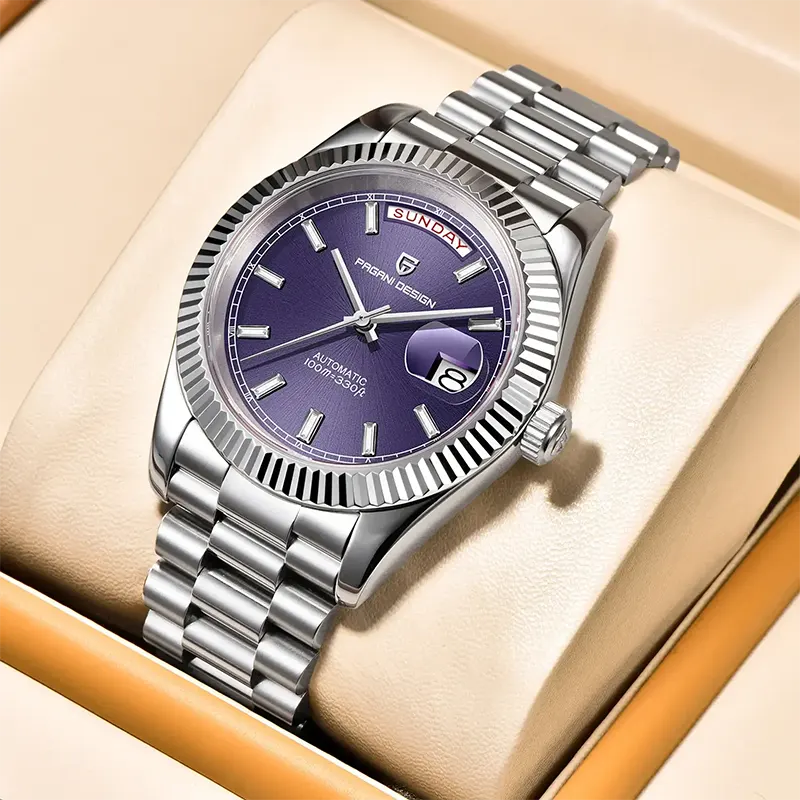 Pagani Design Day-Date Automatic Sapphire Crystal Men's Watch-  PD-1783